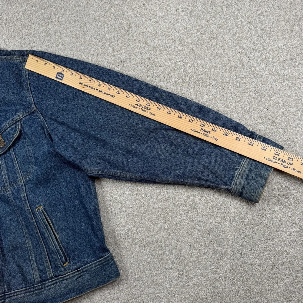Lee Denim Jacket Mens XL Blue Riders Trucker Jean Coat 153438